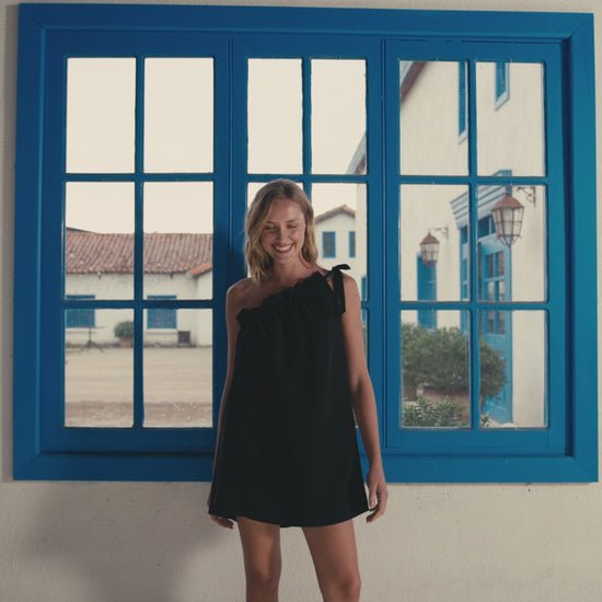 Vestido Clara Lino Negro